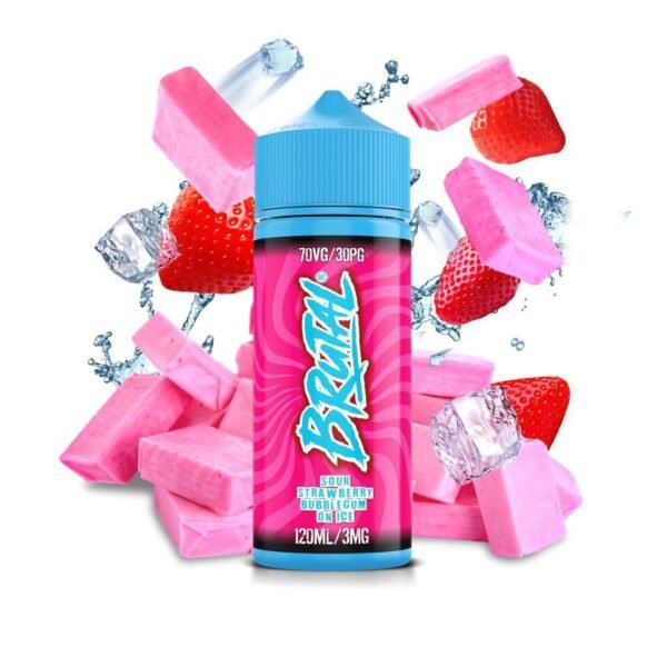 Brutal Sour strawberry Bubblegum 3mg 120ML